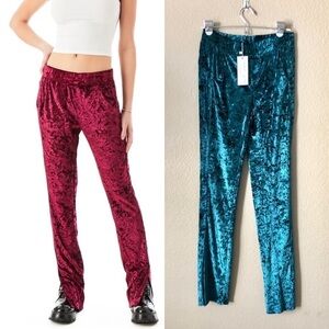 LF Emma & Sam crushed velvet sweatpants
